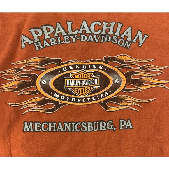 Harley Davidson Appalachian Mechanicsburg PA Ride Legend XL Beefy Tee Shirt Men - Picture 1 of 10